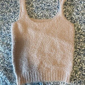 SKIMS Textured Cream Tank Top